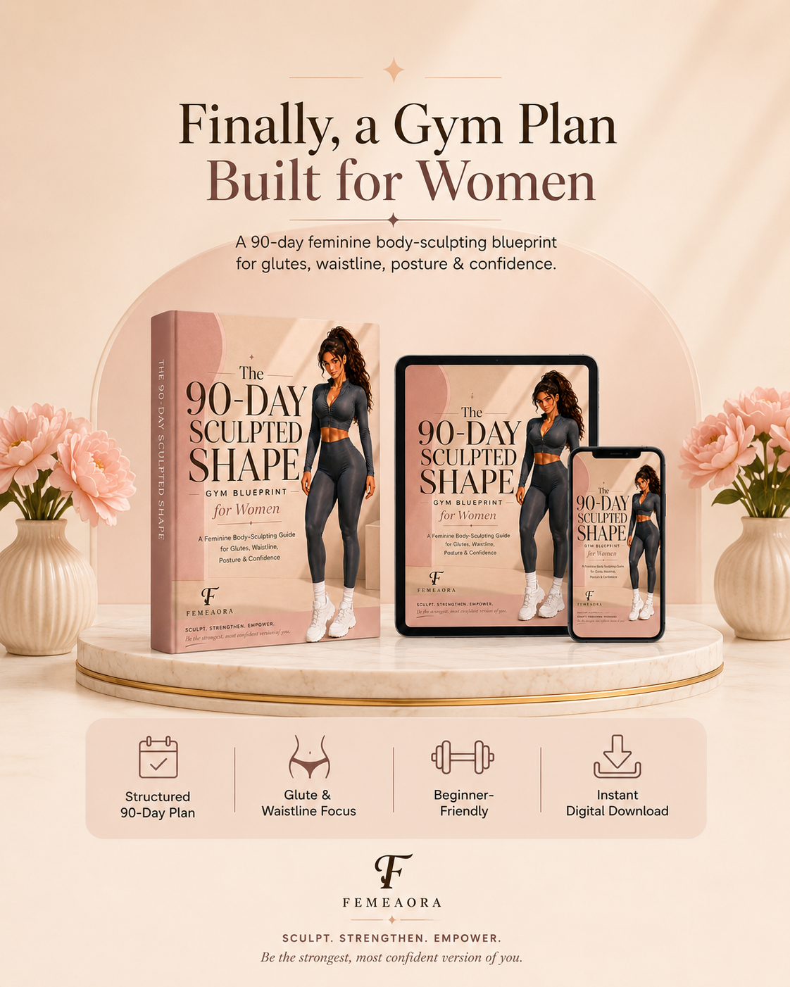 The 90-Day Sculpted BODY Shape Gym Blueprint for Women